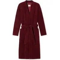 Schiesser Peignoir long ' Feather Terry ' bordeaux