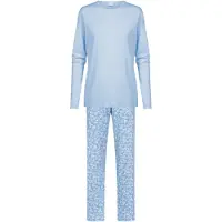Mey Pyjama 'Flower Meadow' bleu clair / blanc