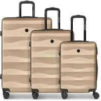 SMARTBOX Ensemble de bagages 'Edition 03' beige / noir
