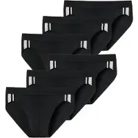 Schiesser Slip noir / blanc