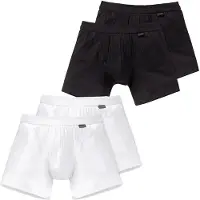 Schiesser Boxers 'Authentic' noir / blanc