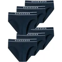 Schiesser Slip bleu marine / blanc