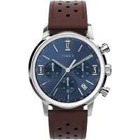 Timex Montre à affichage analogique 'Marlin' bleu / marron