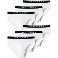Schiesser Slip noir / blanc