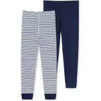 Schiesser Sous-vêtements bleu foncé / blanc