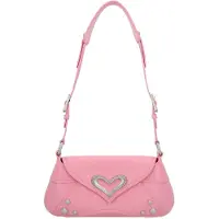 Pinko Sac bandoulière rose / argent