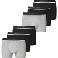 Schiesser Boxers ' 95/5 Organic Cotton ' gris chiné