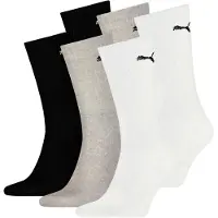 Puma Chaussettes de sport gris chiné / noir / blanc