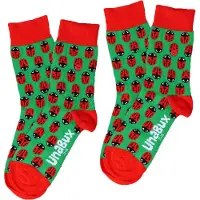 Unabux Chaussettes vert / rouge / noir / blanc