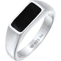 KUZZOI Bague noir / argent