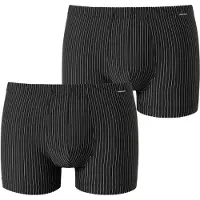 Schiesser Boxers 'Pure Micro' noir / blanc