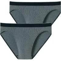 Schiesser Slip 'Rio' gris / noir