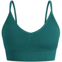 SMILODOX Soutien-gorge de sport vert foncé / blanc