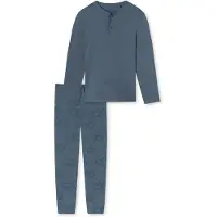 Schiesser Pyjama long ' Fine Interlock ' bleu
