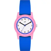 COOL TIME Montre indigo / rose clair / blanc