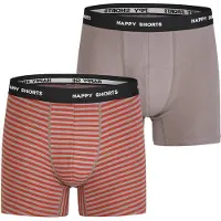 Happy Shorts Boxers ' Oktoberparty ' gris / rouge