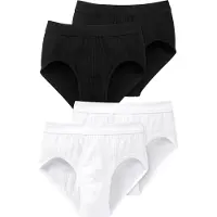 Schiesser Slip 'Authentic' noir / blanc