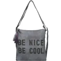 Taschendieb Wien Sac bandoulière 'Paniglgasse 4' gris / noir