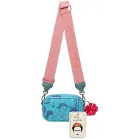 Fritzi aus Preußen sac à épaule bandoulière Easy Go Canvas Crossbody Bag Frida Heads bleu pétrole