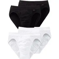 Schiesser Slip 'Authentic' noir / blanc