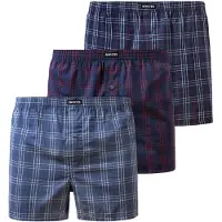 Snocks Boxers bleu marine / bleu foncé / rouge / blanc cassé