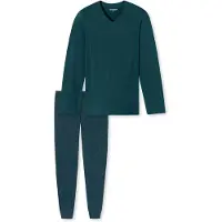 Schiesser Pyjama long ' Casual Essentials ' bleu