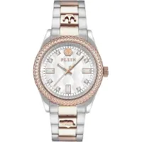 Philipp Plein Montre à affichage analogique 'Queen' or / argent