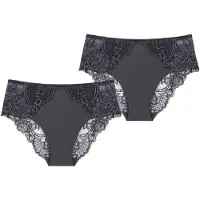Triumph Slip ' Wild Peony Florale ' gris foncé