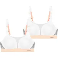 Triumph Soutien-gorge de sport ' Triaction Extreme Lite ' gris / abricot / blanc