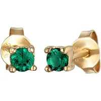 Elli Boucles d'oreilles 'Grün' or / vert
