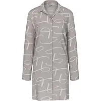 Triumph Chemise de nuit ' Boyfriend ' gris / blanc cassé