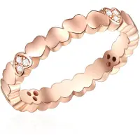 Lulu & Jane Bague or rose