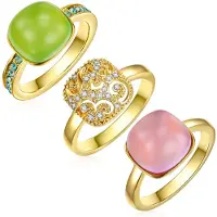 Lulu & Jane Bague jaune d'or