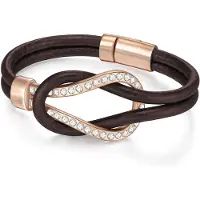 Lulu & Jane Bracelet marron / or rose / argent