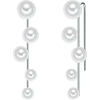 Lulu & Jane Boucles d'oreilles argent / transparent