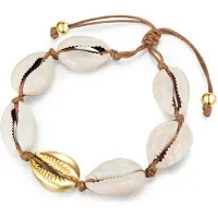Lulu & Jane Bracelet or / blanc perle