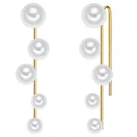 Lulu & Jane Boucles d'oreilles or / blanc