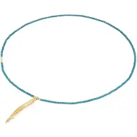 Lulu & Jane Chaîne turquoise / jaune d'or