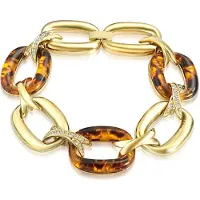 Lulu & Jane Bracelet jaune d'or