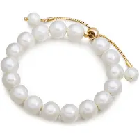 Lulu & Jane Bracelet blanc / blanc perle