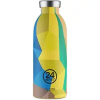 24Bottles Gourdes 'Van Orton' bleu roi / moka / jaune foncé / noir