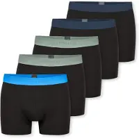Schiesser Boxers '95/5 Organic Cotton' bleu marine / mélange de couleurs