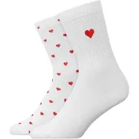 Snocks Chaussettes rouge / blanc