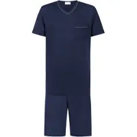 Mey Pyjama court 'Pure Night' bleu foncé