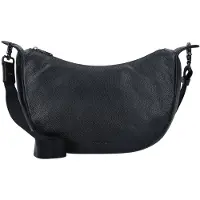 Mandarina Duck Mellow Leather Hobo Fzt03 Shoulder Bag Noir