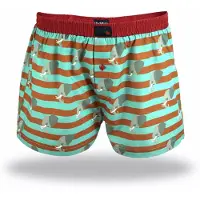 Unabux Boxers 'Prints' turquoise / roseau / homard / rouge
