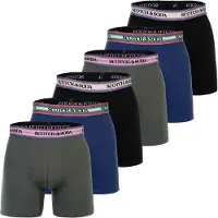 Scotch & Soda Boxers bleu / gris / noir / blanc cassé