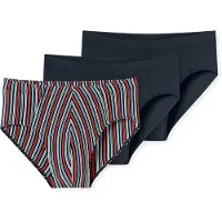 Schiesser Slip bleu clair / bleu foncé / rouge / blanc