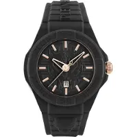 Plein sport Montre à affichage analogique 'New Fearless' or rose / noir / argent