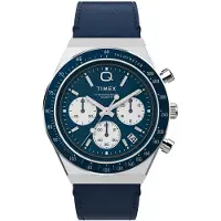 Timex Montre à affichage analogique marine / argent
